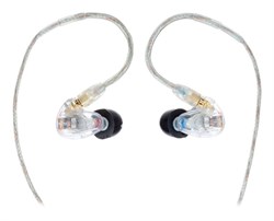 SHURE SE315-CL-EFS наушники внутриканальные (наушники вставные) с одним драйвером, прозрачные, отсоединяемый кабель - фото 43783