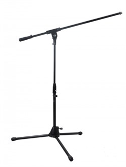ROCKDALE 3607 низкая микрофонная стойка-журавль, высота 52-76 см, журавль 80 см, металл, чёрная - фото 44287