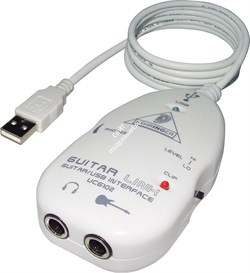 BEHRINGER UCG102 внешний звуковой USB-интерфейс для подключения электрогитары к компьютеру - фото 44367
