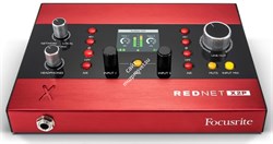 Focusrite Pro RedNet X2P Dante-интерфейс 2х2, 2 предусилителя Red Evolution, линейный стерео-выход, предусилитель для наушников - фото 44405