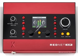 Focusrite Pro RedNet X2P Dante-интерфейс 2х2, 2 предусилителя Red Evolution, линейный стерео-выход, предусилитель для наушников - фото 44406