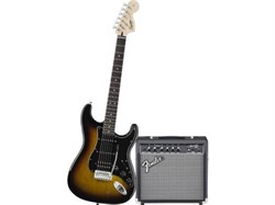 FENDER SQUIER PK STRAT HSS 15G BSB 230V EU комплект: электрогитара HSS Strat (санберст) и комбо 15Вт - фото 44687