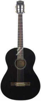 Fender CN-60S Nylon Black LR Классическая гитара, топ массив ели, цвет черный - фото 44703