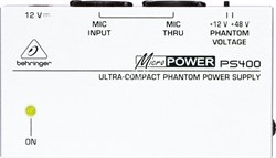 Behringer PS400 Внешний блок фантомного питания с переключаемым рабочим напряжением (+48 В или +12 В) - фото 45408
