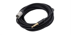 Cordial CCM 10 MP микрофонный кабель XLR male/джек моно 6.3мм, 10.0м, черный - фото 45527