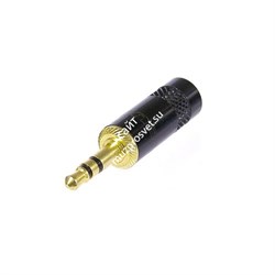Neutrik NYS231LBG кабельный разъем Jack 3.5мм TRS (стерео) штекер металический черненый корпус, золоченые контакты. Для кабеля диаметром до 6мм - фото 45871