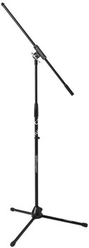 Ultimate Support JS-MCRB100 стойка микрофонная прямая с круглым основанием 84-154см, резьба 5/8", черная - фото 46080