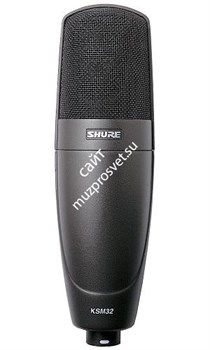 SHURE KSM32/CG студийный конденсаторный микрофон, цвет 'уголь', жесткое крепление на стойку - фото 49253
