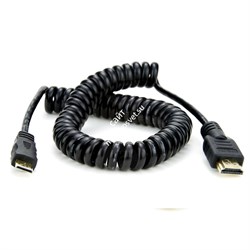 Atomos Micro to Full HDMI Coiled Cable 30 cm - фото 54056