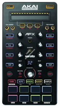 AKAI PRO AFX дополнительный контроллер эффектов Serato DJ, 8 подсвеченных педов, поддержка Serato Flip - фото 57474