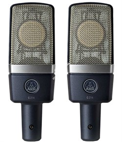 AKG C214ST стерео пара отобраных микрофонов C214 с максимально схожими характеристиками - фото 57496