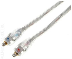 SHURE EAC46CLS отсоединяемый кабель для наушников SE846, прозрачный, посеребренные MMCX коннекторы - фото 58249