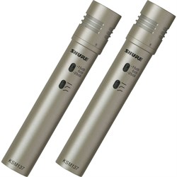 SHURE KSM137/SL STEREO PAIR подобранная стерео пара студийных конденсаторных инструментальных микрофонов с кейсом - фото 58390