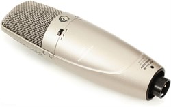 SHURE KSM32/SL студийный конденсаторный микрофон , цвет 'шампань', держатель 'паук', чехол для хранения - фото 58405