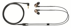 SHURE SE535-V+BT1-EFS беспроводные внутриканальные Bluetooth наушники с тремя арматурными драйверами, цвет бронза. - фото 58525