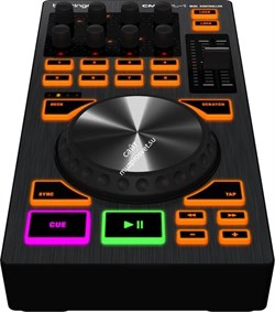 BEHRINGER CMD PL-1 MIDI контроллер в DJ дэки с jog-колесом со встроенным USB хабом на 4 порта, переключателем дэки и регуляторам - фото 59404