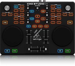 BEHRINGER CMD STUDIO 2A MIDI контроллер для DJ на 2 деки, со встроенным 4 канальным аудио интерфейсом - фото 59407