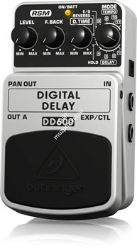 BEHRINGER DIGITAL DELAY DD600 гитарная педаль цифрового стерео эффекта Delay/Echo - фото 59438