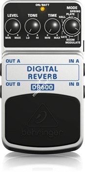 BEHRINGER DIGITAL REVERB DR600 гитарная педаль цифрового стерео эффекта Reverb - фото 59439