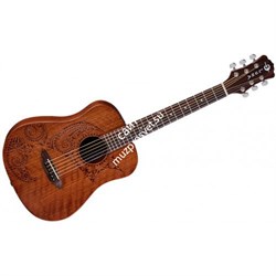 SAF TATTOO/Акустическая гитара  3/4 Safari Henna Travel с чехлом/LUNA - фото 59656