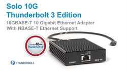 Sonnet Solo 10G Thunderbolt 3 to 10GBASE-T Ethernet Adapter - фото 59979