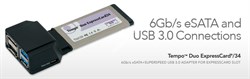 Sonnet Tempo SATA 6Gb & USB 3.0 ExpressCard/34 (2+2 ports) - фото 59998