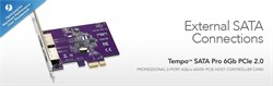 Sonnet Tempo SATA 6Gb PRO PCIe 2.0 Card (2 external ports) [Thunderbolt compatible] - фото 60009