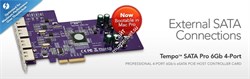 Sonnet Tempo SATA 6Gb PRO PCIe 2.0 Card (4 external ports) [Thunderbolt compatible] - фото 60012