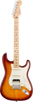 FENDER AM PRO STRAT HSS SHAW MN SSB (ASH) электрогитара American Pro Stratocaster, HSS, цвет сиенна санберст (ясень), клен накл - фото 60570