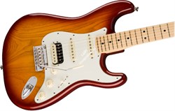 FENDER AM PRO STRAT HSS SHAW MN SSB (ASH) электрогитара American Pro Stratocaster, HSS, цвет сиенна санберст (ясень), клен накл - фото 60572