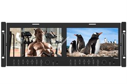 Мониторная сборка 2 x 9” FHD(1920 x 1080) LCD 4RU Multi-Channel Rack Monitor (3G/HD/SD-SDI, HDMI, Composite) - фото 61486