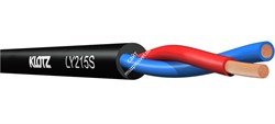 KLOTZ LY215S спикерный кабель, структура: 1.5мм2, диаметр: 7.0мм, 100м, цвет: чёрный, цена за метр - фото 62877
