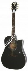 EPIPHONE PRO-1 ULTRA Acoustic/Electric Ebony электроакустическая гитара, цвет черный - фото 63331