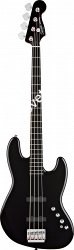 FENDER SQUIER DELUXE JAZZ BASS® IV ACTIVE (4 STRING) EBONOL FINGERBOARD BLACK, бас-гитара 4 стр, активная схема, цвет черный - фото 63373