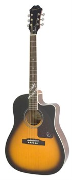 EPIPHONE AJ-220SCE Vintage Sunburst Акустическая гитара, цвет саберст, форма джамбо - фото 63395