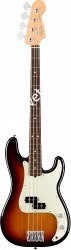 FENDER AM PRO P BASS RW 3TS бас-гитара American Pro Precision Bass, 3 цветный санберст, палисандровая накладка грифа - фото 63445