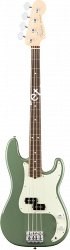 FENDER AM PRO P BASS RW ATO бас-гитара American Pro Precision Bass, цвет антик олив, палисандровая накладка грифа - фото 63459