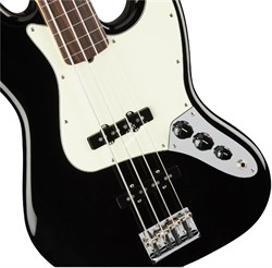 FENDER AM PRO JAZZ BASS FL RW BK бас-гитара American Pro Jazz Bass , безладовая, цвет черный, кленовая накладка грифа - фото 63611