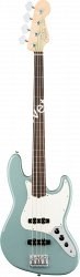 FENDER AM PRO JAZZ BASS FL RW SNG бас-гитара American Pro Jazz Bass , безладовая, цвет соник грэй, кленовая накладка грифа - фото 63614