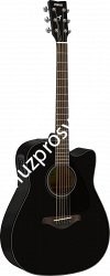 YAMAHA FGX800C BLACK электроакустическая гитара, цвет черный - фото 63741