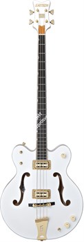 Gretsch G6136LSB White Falcon™ Bass, 34' Scale, Ebony Fingerboard, White Бас-гитара полуакустическая, цвет белый - фото 63788