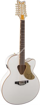 Gretsch G5022CWFE-12 Rancher™ Falcon Jumbo 12-String Cutaway Electric, Fishman® PU, White Электроакустическая гитара, цв. белый - фото 63807