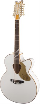 Gretsch G5022CWFE-12 Rancher™ Falcon Jumbo 12-String Cutaway Electric, Fishman® PU, White Электроакустическая гитара, цв. белый - фото 63808