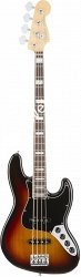 FENDER American Elite Jazz Bass®, Ebony Fingerboard, 3-Color Sunburst бас-гитара 4 стр. цвет - 3 цветный санберст, накладка гри - фото 63983