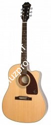EPIPHONE AJ-210CE NATURAL электроакустическая гитара, цвет натуральный, форма джамбо - фото 64064
