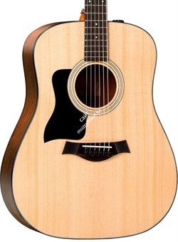 TAYLOR 110e LH 100 Series, LH гитара электроакустическая левосторонняя форма корпуса дредноут, мягкий чехол - фото 64394