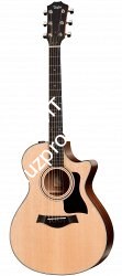 TAYLOR 312ce 300 Series, гитара электроакустическая, форма корпуса Grand Concert, кейс - фото 64420