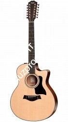 TAYLOR 356ce 300 Series, гитара электроакустическая двенадцатиструнная, форма корпуса Grand Symphony, кейс - фото 64482