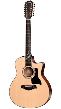 TAYLOR 356ce 300 Series, гитара электроакустическая двенадцатиструнная, форма корпуса Grand Symphony, кейс - фото 64483