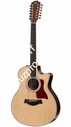 TAYLOR 456ce-R 400 Series, гитара электроакустическая двенадцатиструнная, форма корпуса Grand Symphony, кейс - фото 64522